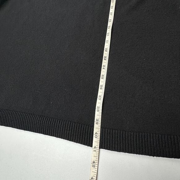 Talbots Dress Womens 2X Black Fair Isle Knit Sweater Long Sleeve Holiday Preppy - Picture 9 of 11